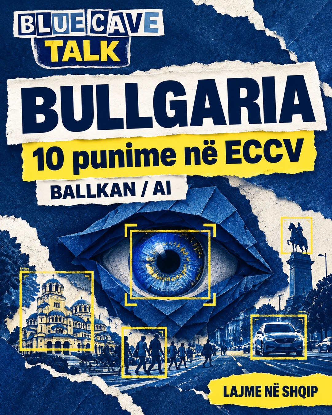 Blue Cave Talk — Bullgaria në kërkimin e AI: INSAIT me 10 punime në ECCV · Ilustrim konceptual AI.